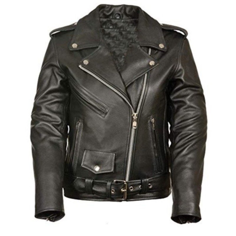 Brando Motorcycle Black Leather Jacket