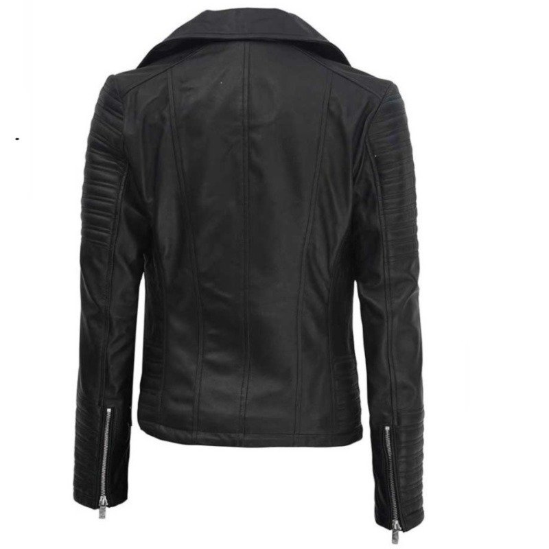 Asymmetric Leather Jacket