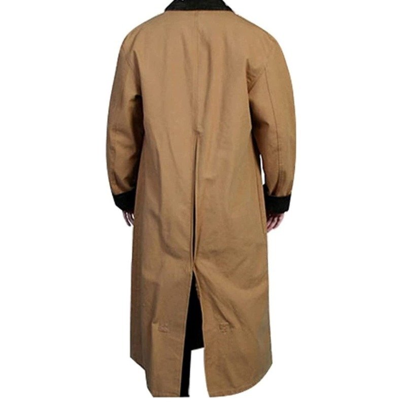 Mens Rangewear Brown Canvas Duster Coat