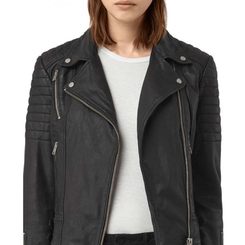 Chloe Bennet Black Leather Jacket
