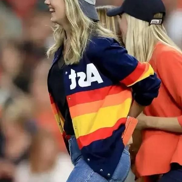 Astros Sweater Kate Upton Jacket With Rainbow