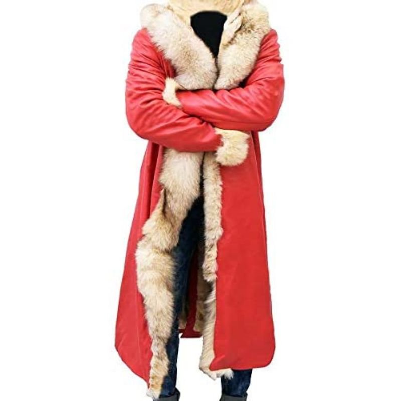 Faux Fur Shearling Santa Coat