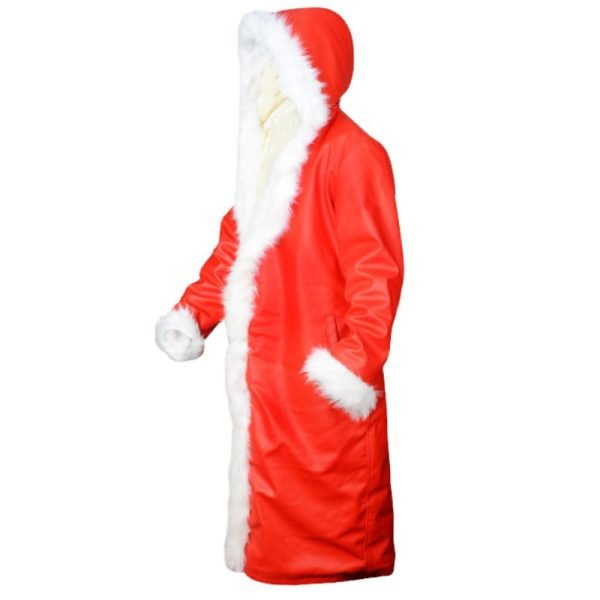 Santa Claus Leather Trench Coat Christmas Chronicles Kurt