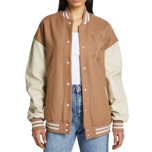 Hi Fi Future Brown Varsity Jacket