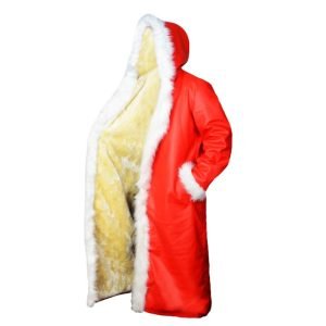 Santa Red Fur Coat