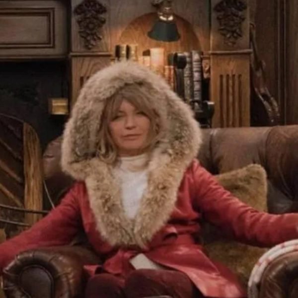 Mrs Claus Christmas-Chronicles Red Shearling Leather Jacket