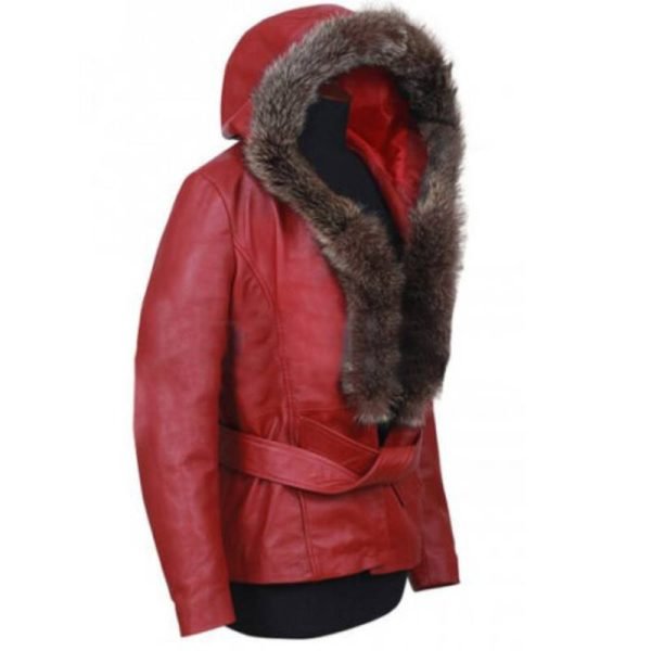 Women Faux Fur Santa Coat Jacket Winter Warm Parka Long