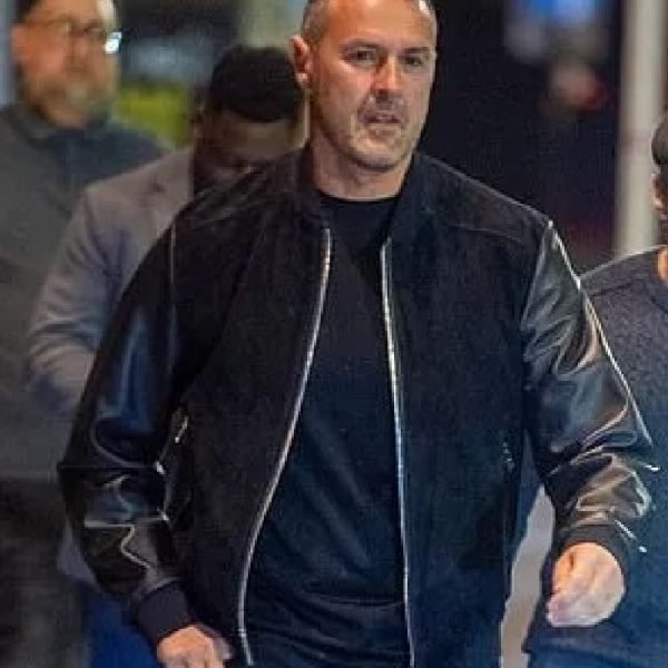 Paddy Mcguinness Black Varsity Jacket