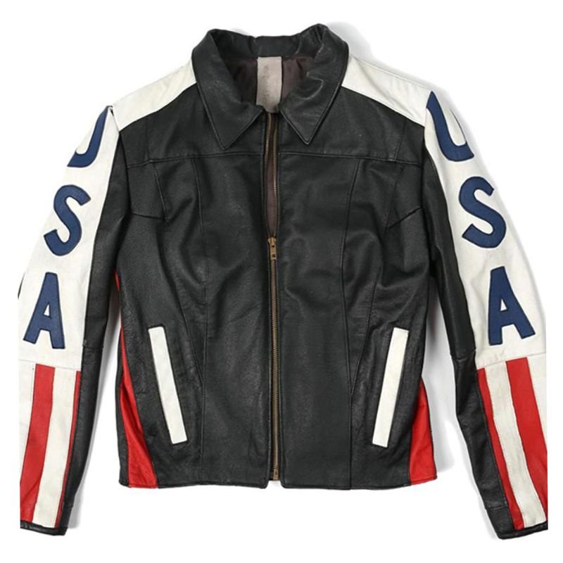 Selena Gomez American Flag Leather Jacket