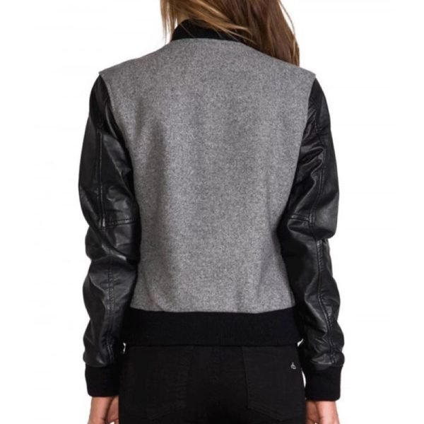 Women Gray Bomber Jacket