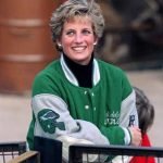 Women-Green-and-White-Varsity-Jacket-Princess Diana Philadelphia Eagles Bomber Jacket