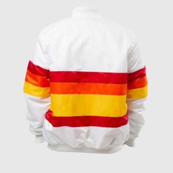 Rainbow Astros Kate Upton White Jacket