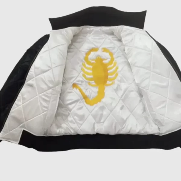 Ryan Gosling Reversible Black And White Scorpion Jacket From Drive