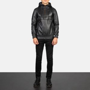 Kenton-Hooded-Black-Leather-Pullover-Jacket