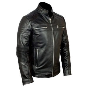 Black-Leather-Vintage-Cafe-Racer-Style-Jacket-For-Men