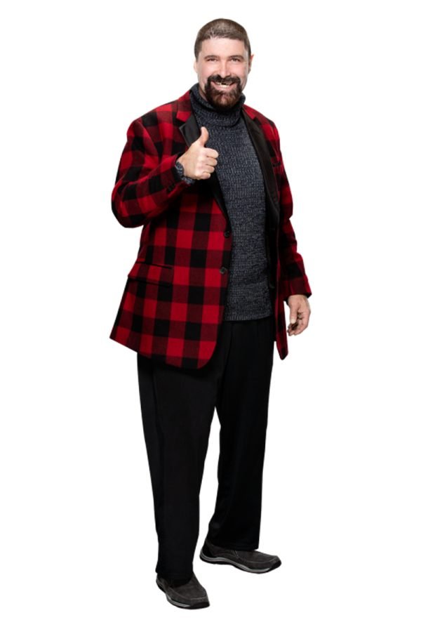 Wwe-Wrestler-Mick-Foley-Red-Coat